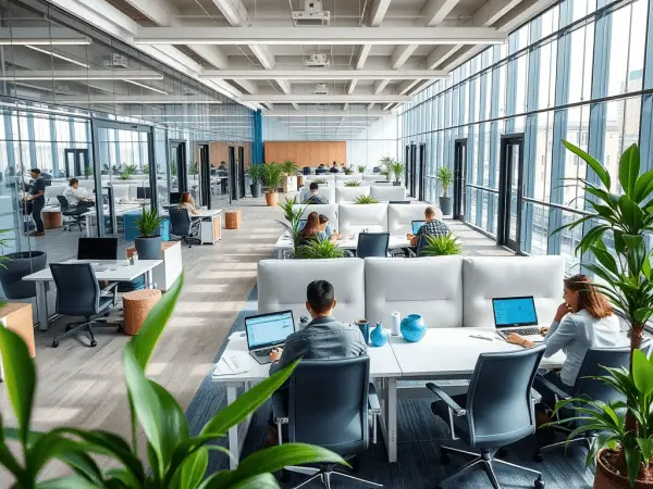 Modern office environment